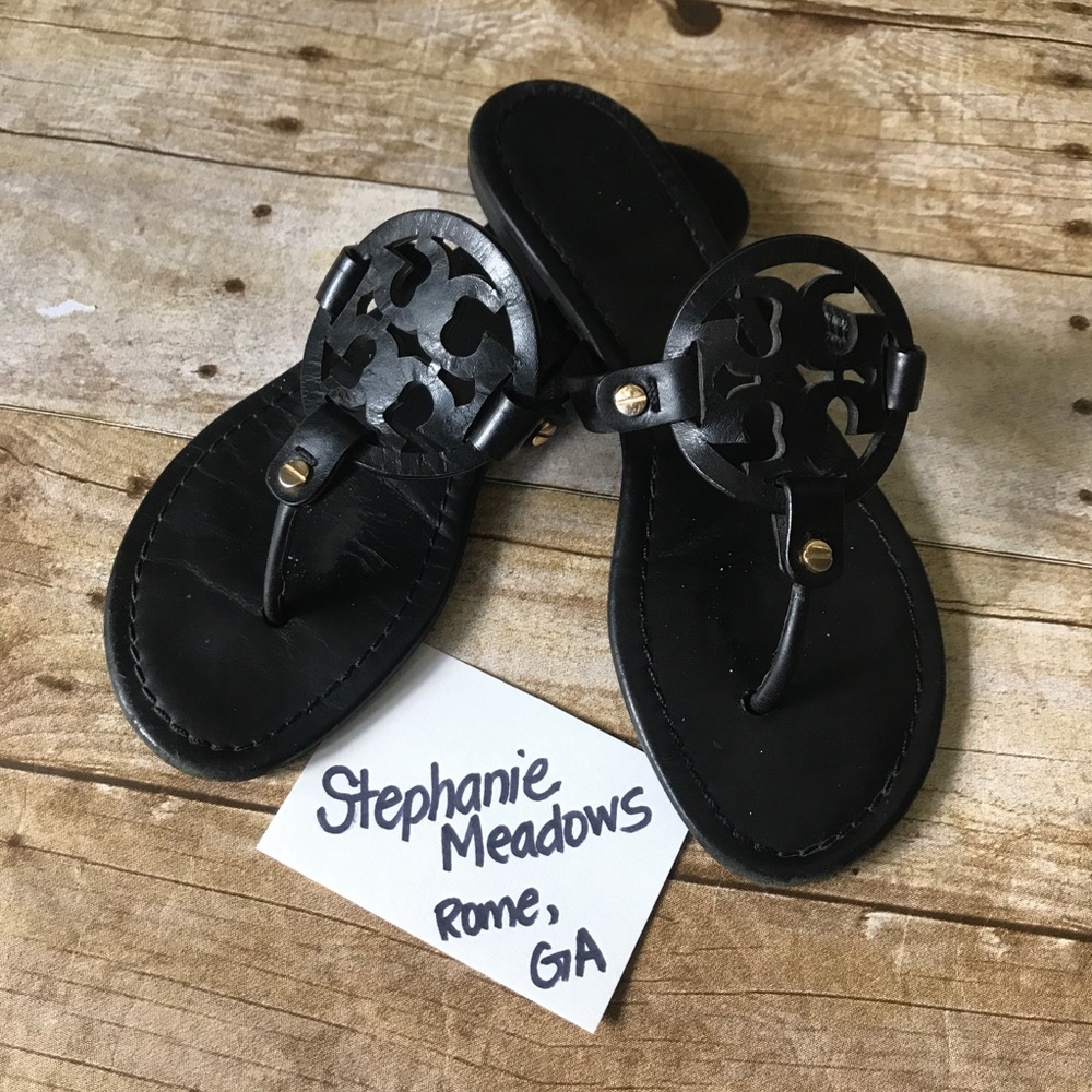 Tory Burch Black Miller Sandals size 7